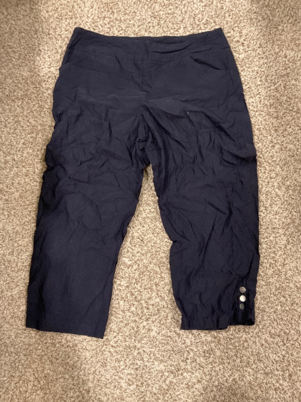 Size 14 Navy Tribal Capris